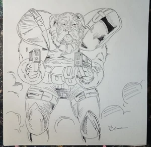 Original Comic Kunst Seite (Cover) Titel Big Dawg the Enforcer 9×12 Zoll - Bild 1 von 2