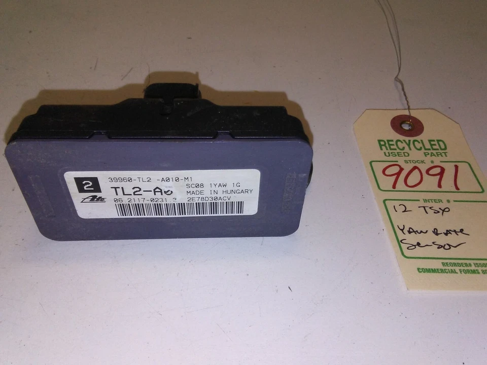 Sensor de estabilidad de velocidad de giro Acura TSX YAW 2012 OEM 39960-TL2-A010-M1 #9091 Foto 1 de 4