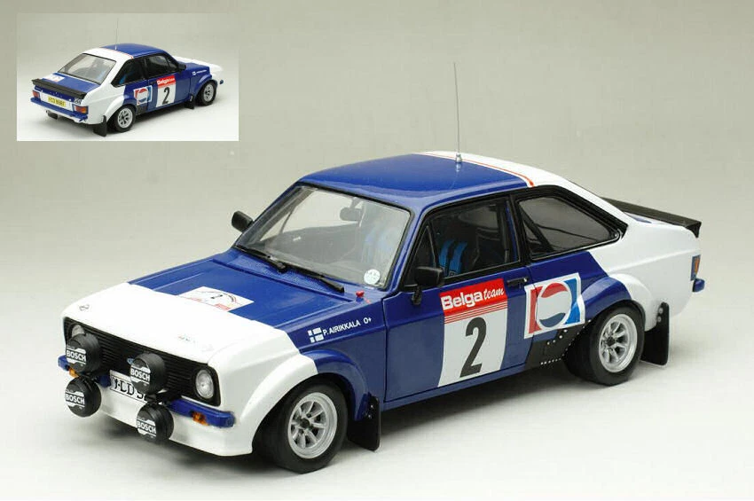 Modellino auto rally scala 1:18 SunStar FORD ESCORT MKII RS1800 rallye modell... - Immagine 1 di 1