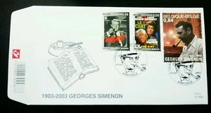 [SJ] Belgium 100th Birthday Georges Simenon 2003 (stamp FDC) - Picture 1 of 5