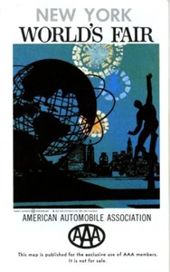 1965 AAA New York World's Fair Road Map NOS - Picture 1 of 1