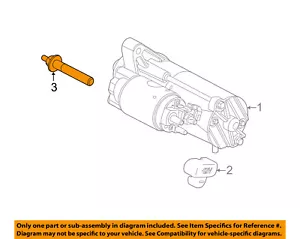 FORD OEM 11-14 F-150 3.5L-V6-Starter Bolt W714289S437 - Picture 1 of 2