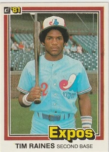 Tim Raines 1981 Donruss Rookie #538 Montreal Expos RC - Picture 1 of 1