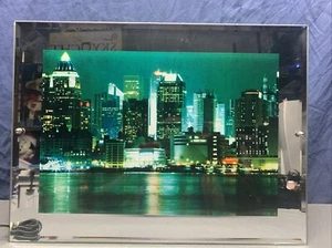 Scenic Motion Picture Seattle Skyline Scene, Sounds, Light Up Tested & Working - Picture 1 of 11