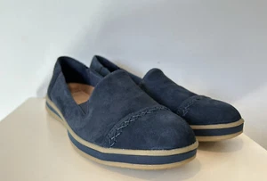 NEU Damengröße 7 blaue Wildleder-Slipper Halbschuhe Earth Origins Britt - Bild 1 von 7