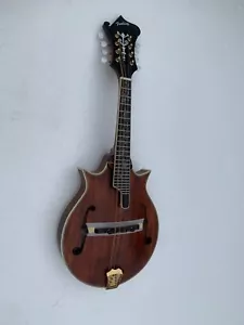 Hand Carved Two Point Mandolin, Solid Spruce Top, Solid Flame Maple Body - Picture 1 of 24