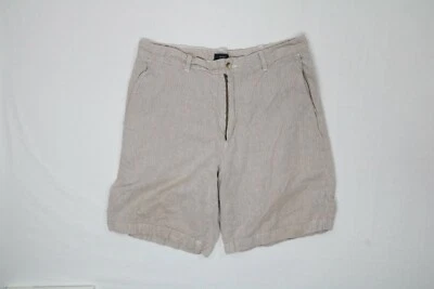 Pantalones Cortos Para Hombre IZOD Marrón Rayas 36W Usados en Excelente Condición Foto 1 de 4