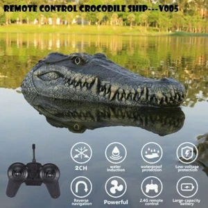 Flytec V005 2.4G RC Racing Boat Alligator Head Crocodile Simulation Prank AU - Picture 1 of 10