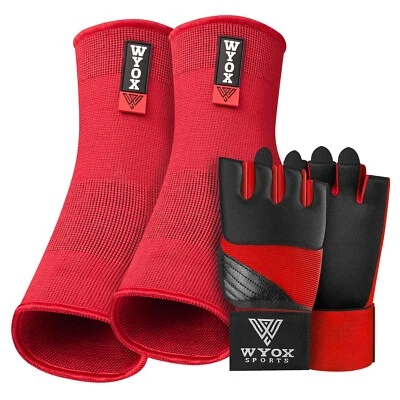 WYOX Boxing Hand Wraps & Compression Ankle Sleeves For Training, KickBoxing GYM - Image 1 of 4
