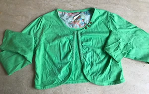 GILET COURT/BOLERO "NONO" VERT - TAILLE : 146/152 - Imagen 1 de 3
