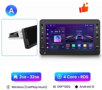 RADIO 2 DIN ANDROID PER ALFA ROMEO 159 BRERA SPIDER BLUETOOTH USB 2/32 CARPLAY  - Immagine 1 di 4