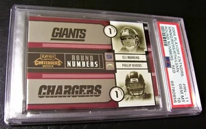 2004 Contenders ELI MANNING/BEN ROETHLISBERGER/PHILIP RIVERS RC /100 PSA 10 HOF? - Picture 1 of 5