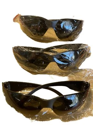 GAFAS DE SOL DE SEGURIDAD UV Z87+ GRIS HUMO LENTE COLOR SOBRE GAFAS O SIN 3 PARES Foto 1 de 4