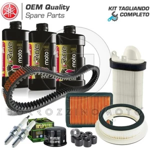 KIT TAGLIANDO COMPLETO OLIO FILTRI CANDELE CINGHIA RULLI BANDO TMAX 500 2011 - Imagen 1 de 1