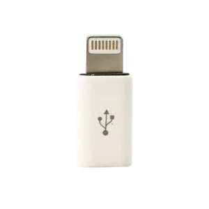 Connettore convertitore adattatore 8 pin maschio a micro USB femmina per Android iphone UK - Foto 1 di 9