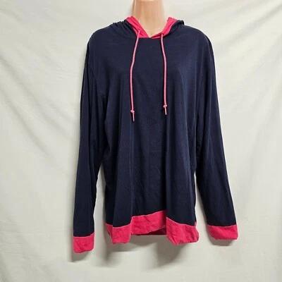 Marc by Marc Jacobs Mujer Pullover Sudadera con Capucha Talla L Azul Algodón Largo/S Foto 1 de 4