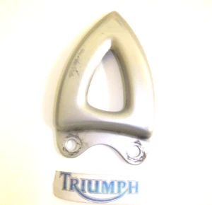 Triumph Velocidad Triple 1050 Derecho Pilotos Estribera Tacón Placa Plata Como - Imagen 1 de 8