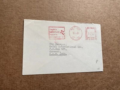 Australia 1982 Church Meter Cover (78) +Church Missionary Society +VE12012 - Image 1 of 2