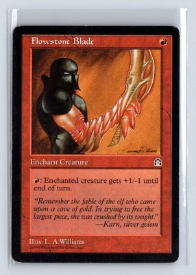 (3x) FLOWSTONE BLADE – MTG Magic the Gathering Card – Stronghold – Common - Image 1 of 4