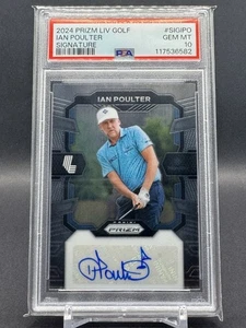 Ian Poulter PSA 10 2024 Panini Prizm LIV Golf Signatures SP Auto - Picture 1 of 2