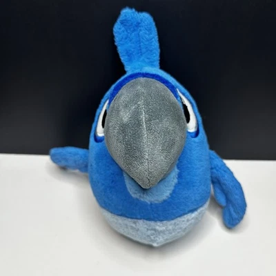 Angry Birds Rio 8" Blu Plush NO SOUND Stuffed Animal Toy Blue Macaw Bird Rovio - Image 1 of 4