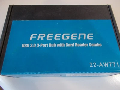 Freegene 3 Port USB 3.0 Hub with SD Card Reader Combo NEW in Box - Image 1 of 4