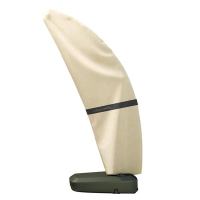 Cubierta de paraguas de patio de lujo para paraguas desplazado de 10 x 13 pies con voladizo curvo... Foto 1 de 3