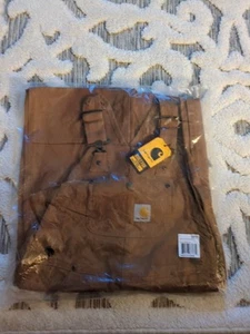 New And Sealed Carhartt Boys Tan Bib Overalls Size 7 - Picture 1 of 2