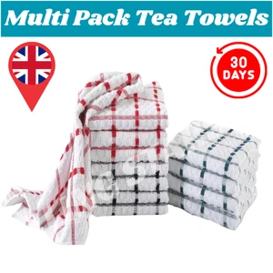 Toallas de té de rizo 100 % algodón egipcio de compra múltiple plato de cocina bucle colgante limpio - Imagen 1 de 5