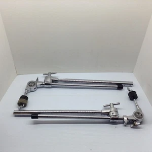 LOT OF 2 VINTAGE Pearl Boom Cymbal Holder Arm Tube Mount Part Uni-Lock System - Picture 1 of 4