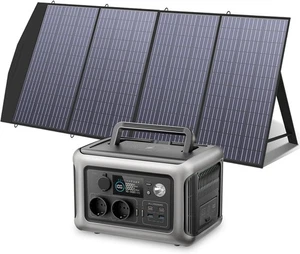 Solargenerator 600W 299Wh R600 mit 200W Solarpanel für Outdoor Reisen - Bild 1 von 8