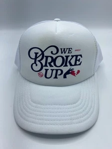 Bailarina Kelsea We Broke Up Logo Ajustable Blanco Snapback Gorra Sombrero Talla Única - Imagen 1 de 6