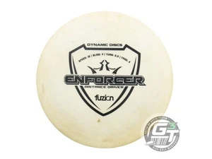 Disco de golf controlador de estampillas negro crema Fuzion Enforcer 173 g discos dinámicos usados - Imagen 1 de 2