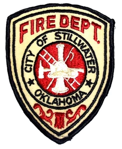 STILLWATER – FIRE DEPT - OKLAHOMA OK Fire Patch EMS Rescue VINTAGE OLD MESH - Picture 1 of 2