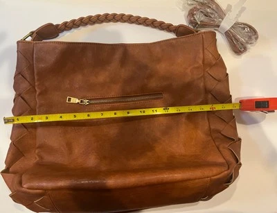 Bolsa de mão Hobo de couro vegano Urban Expressions - Imagem 1 de 4