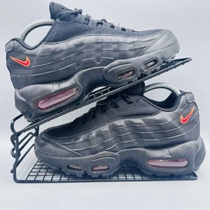 Nike Air Max 95 Trainers Black and Orange Junior UK 5.5 - Picture 1 of 13