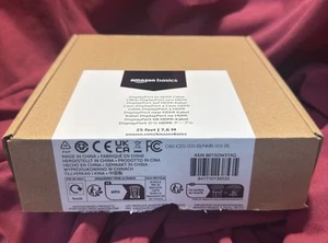 Cable adaptador de pantalla DisplayPort a HDMI 25 pies 7,6 M - Marca AmazonBasics *NUEVO* - Imagen 1 de 10