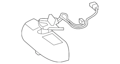 Подлинное внутреннее зеркало Mercedes-Benz - черное 166-810-08-17-9051 - Изображение 1 из 3