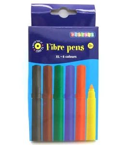 PBX2470499_D - Playbox - Fibre Pens (Thick) - 125 mm, ? 15 mm - 6 pcs (Dama - Picture 1 of 1