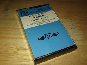 Carl Maria Von Weber Clarinet Concerti by Neeme Järvi Janet Hilton Cassette 1983 - Picture 1 of 10