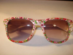 Gafas de sol AERO florales a rayas con lentes marrones - Imagen 1 de 4