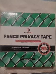 Fenpro nastro per la privacy recinzione catena 250 piedi verde smeraldo nuovo - Foto 1 di 2