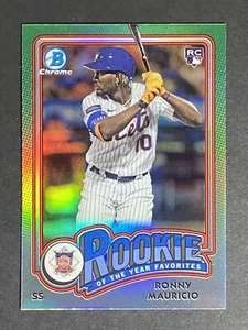 2024 Bowman Rookie of the Year Favorite ROY-1 Ronny Mauricio New York Mets - Picture 1 of 3