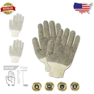 MultiMaster Knit Double Dot Gloves – 108 Pairs, Cut Resistant, Reversible Design - Picture 1 of 6