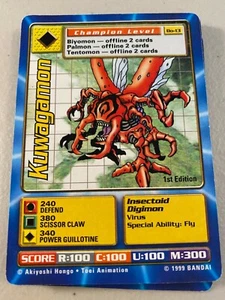 LOT OF 4 KUWAGAMON CHAMPION LEVEL BO 13 Bandai Digimon Card Series 1999  - Picture 1 of 1