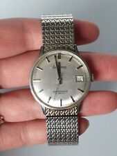 Accurist Mens Shockmaster 17 Jewels Watch Wristwatch In Silver Tone / Colour