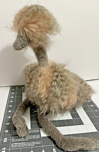 Jellycat Odette Ostrich Gray Pink Stuffed Animal Plush Toy Bird Emu Large - Picture 1 of 7