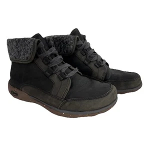 Chaco Barbary Women’s Black Leather Lace-Up Ankle Boots Size 8.5 M JCH199800 - Picture 1 of 12