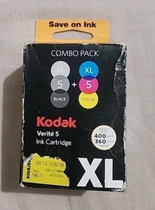 B5 Kodak Verite 5 XL Kombipack Tintenpatrone Schwarz & Farbe XL Cartridge versiegelt - Bild 1 von 3