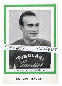CICLISMO SERGIO MAGGINI GARDIOL AUTOGRAFO BICICLETTA WILER-TRIESTINA - Picture 1 of 3